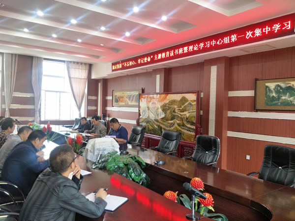 隴運(yùn)集團(tuán)公司召開(kāi)“不忘初心、牢記使命”主題教育讀書(shū)班暨理論學(xué)習(xí)中心組第一次集中學(xué)習(xí)會(huì)議
